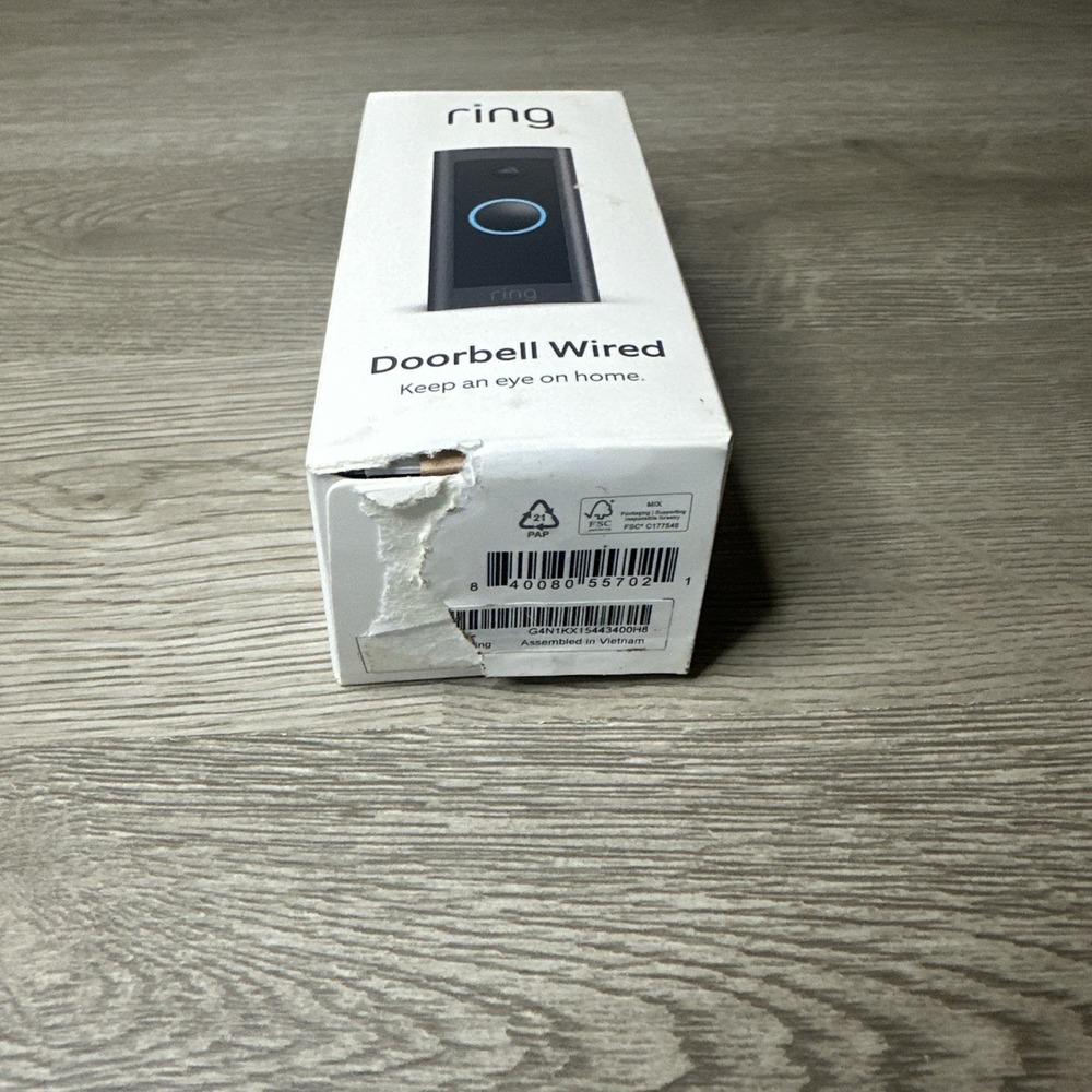 Ring Video Doorbell Wired Black Two-way Talk / Night Vision NEW - Picture 5 of 5